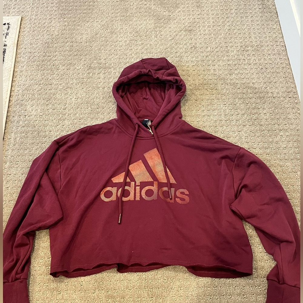 NWOT Adidas Crop Hoodie
